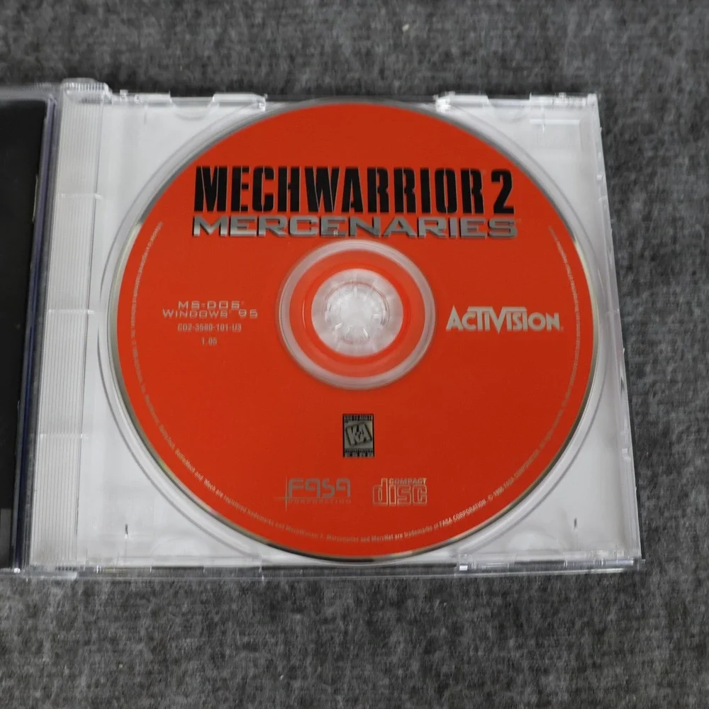 MechWarrior 2 Mercenaries PC CD-ROM Game Activision K-A 1996 MS-DOS Win95